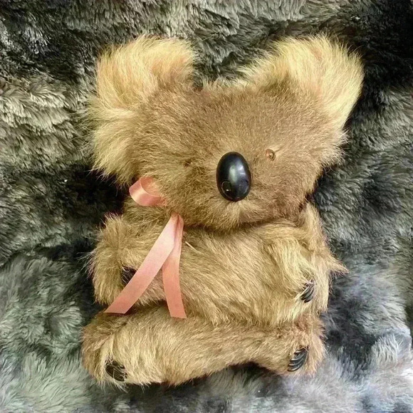 Vintage Australian Koala bear real fur plush  stuffed animal Australia real fur - Picture 10 of 12